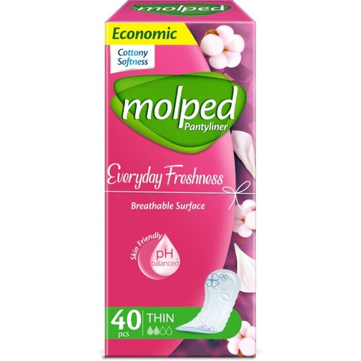 [76639] molped pantyliner everyday thin nature scent 40pcs