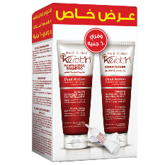 [76242] eva hair clinic keratin shampoo with conditoner