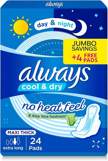 [48445] ALWAYS MAXI EXTRA LONG 24 PADS New