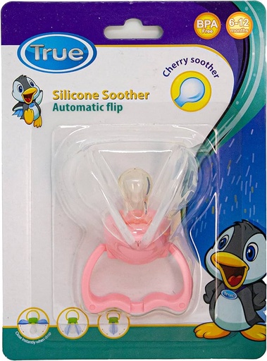 [77206] TRUE SILICONE SOOTHER AUTO FLIP 6-12