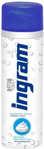 [67505] Ingram Shaving Foam Fresh Mint 200ml