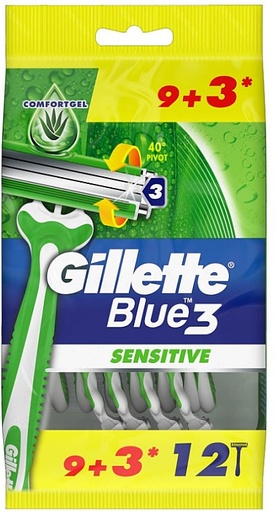 [74448] gillette blue 3 sensitive 9+3