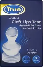 [75345] true gold silicone cleft lips teat+0 3flow 1800