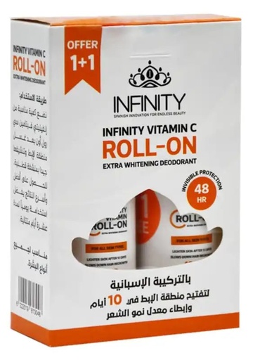 [77253] infinity vit c extra white deodorant 1+1 offer