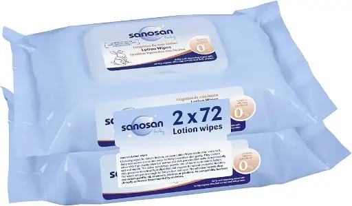 [70390] sanosan 2*72 lotion wipes