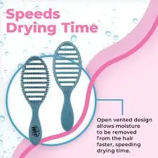 [69354] Wet Brush Detangle Speeds Drying Time