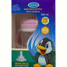 [77208] TRUE WIDE NECK BOTTLE HANDLE 180ML +0