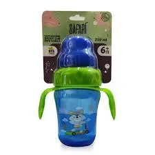 [71406] SAFARI SPOUT CUP WITH HANDLE 220 ML +6M