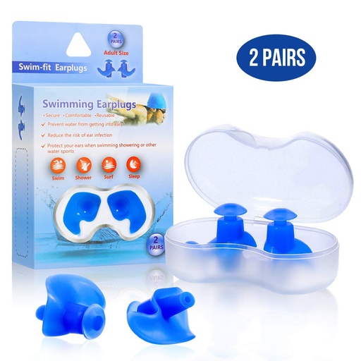 [56549] EARPLUGS 2 PAIR سدادات ازن سيلكون للكبار