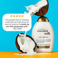 [73965] OGX Cocconut Milk shampoo Sulfate Free 385ML