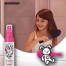 [75198] Sanosan kids easy comb Spray 125ml فراولة