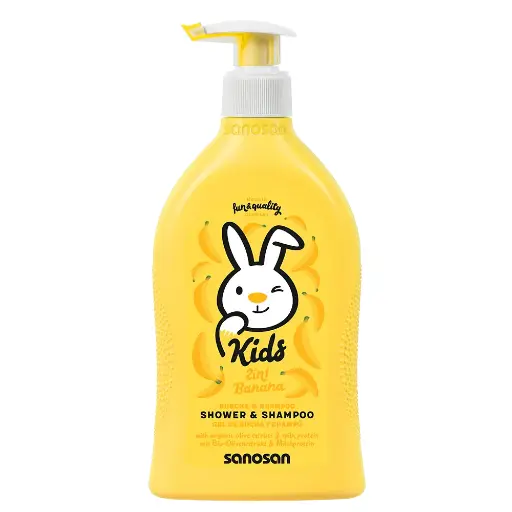 [26363] sanosan banana 2*1 shower&shampoo 400ml