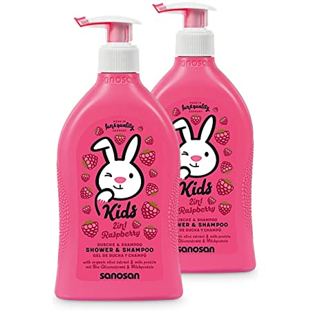 [77093] sanosan Strawberry 2*1 shower&shampoo 400ml