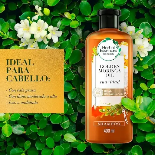 [70805] Herbal 0%Silicon Shampoo Golden Moringe Oil 400Ml