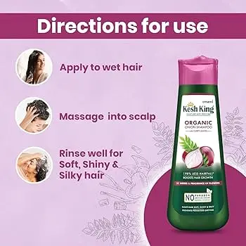 [77130] Kesh King Anti-Hairfall Onion Shampoo 340ml