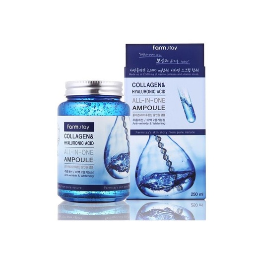 [75636] farmstay collagen%hyaluronic acid ampoule 250ml