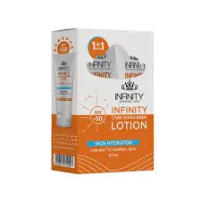 [77250] infinity sunscreen lotion spf+50 1+1 offer