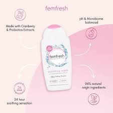 [75110] Femfresh soothing wash cleaner 250 ml البينك
