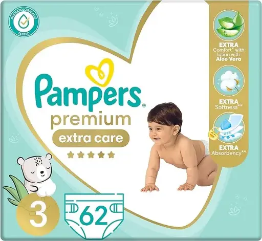 [49472] PAMPERS Pants 3*62PCS New