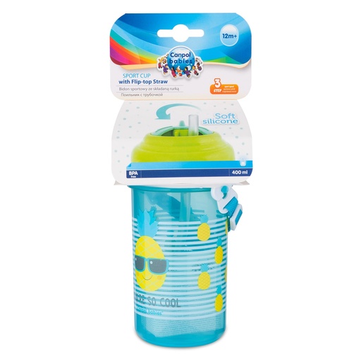 [72929] canpol sport cup straw soft silicone 400m