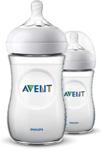 [70941] AVENT 2 feeding bottles 2 biberons 260 ml/9 0m