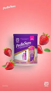 [30495] PEDIASURE complete strawberry 400gm