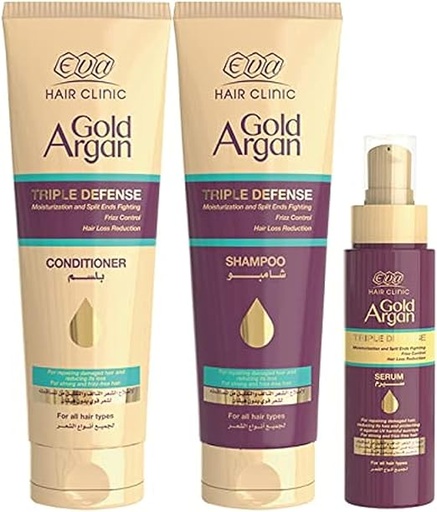 [77064] EVA gold argan shampo+cond+serum oferr2+1