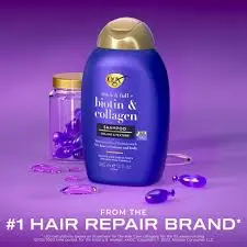 [77830] ogx biotin&collagen shampoo cond 385ml