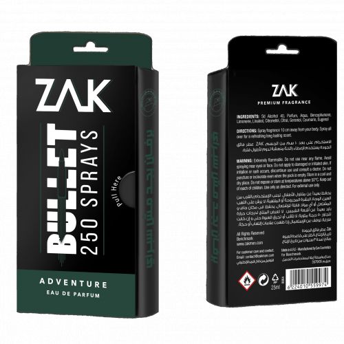 [78067] ZAC ADVENTURE EAU DE PARFUM 25ML