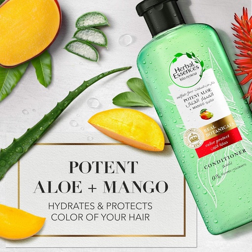 [78081] HERBAL ESSENCES POTENT ALOE-MANGOO COND 400ML