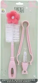 [78275] SAFARI bottle-nipple cleaning brush with tongs