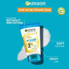 [78321] Garnier Skinactive Fast Clear 3-in-1 Face Wash, For Acne Prone Skin 50ml