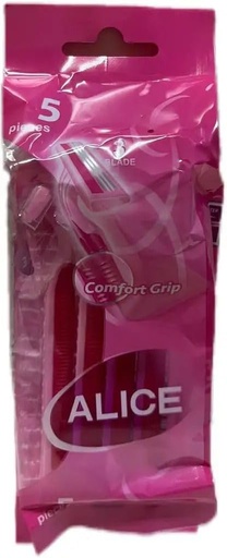 [78408] ALICE COMFORT GRIP 3 BLADE SHAVING 5PCS