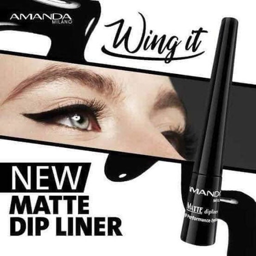 [73276] Amanda Milano BlaCK MATTE DIP LINER