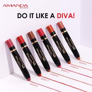 [74574] Amanda Diva Matte Twist Lip Pen