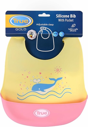 [78264] True Gold Silicon bib with pouch