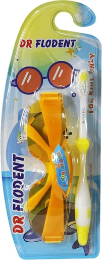 [69646] Dr Flodent Kids Toothbrush Extra Soft With Glasses Toy