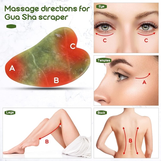 [78562] Derma Roller Skin Care with the 3-in-1 Jade Roller