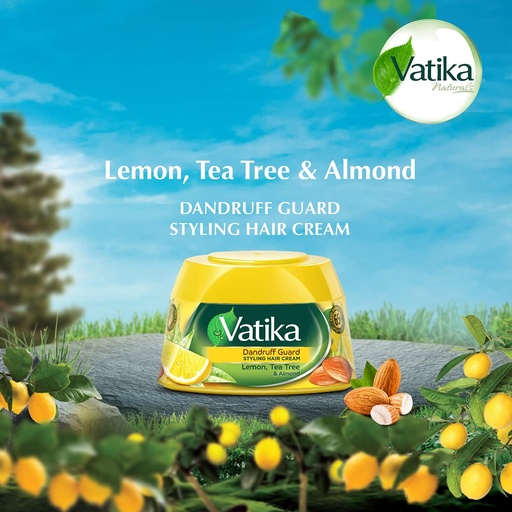 [67773] Vatika Naturals Anti-Dandruff Guard Styling Hair Cream 210 ml