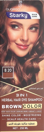 [78097] Starky hair shampoo brown shine color 250ml