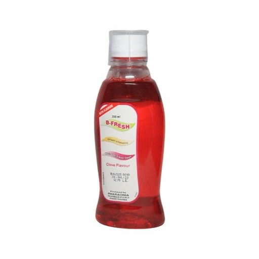 [60591] B-FRESH MOUTHWASH CLOVE 250ML red