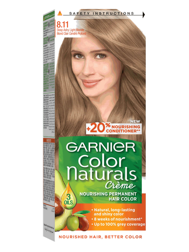 [69077] GARNIER 8.11  اشقر فاتح رمادي عميق