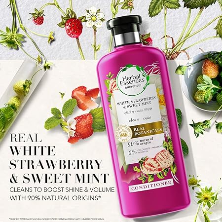 [70803] Herbal  0%Silicon Cond Strawberry&Mint 400Ml
