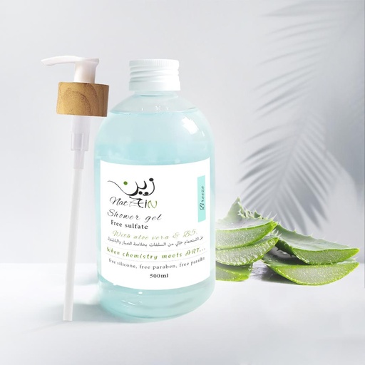 [79031] zein shower gel alovera glycerin breeze & panth 500ml